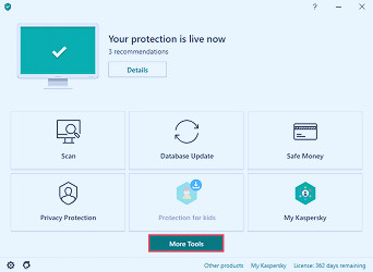 Secure Connection in Kaspersky Internet Security 20
